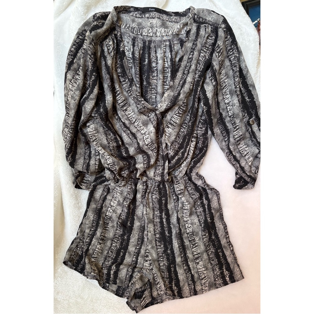 Black & Gray Romper